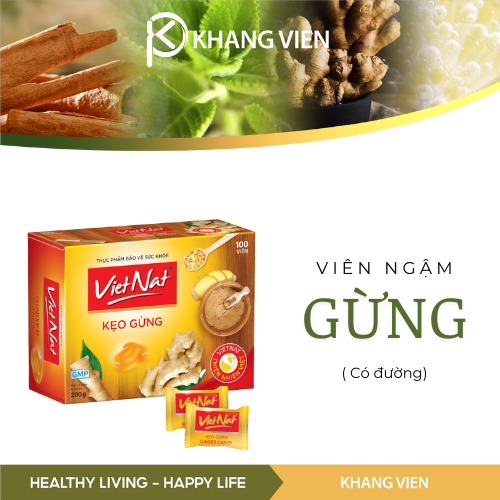 Viên ngậm gừng 100